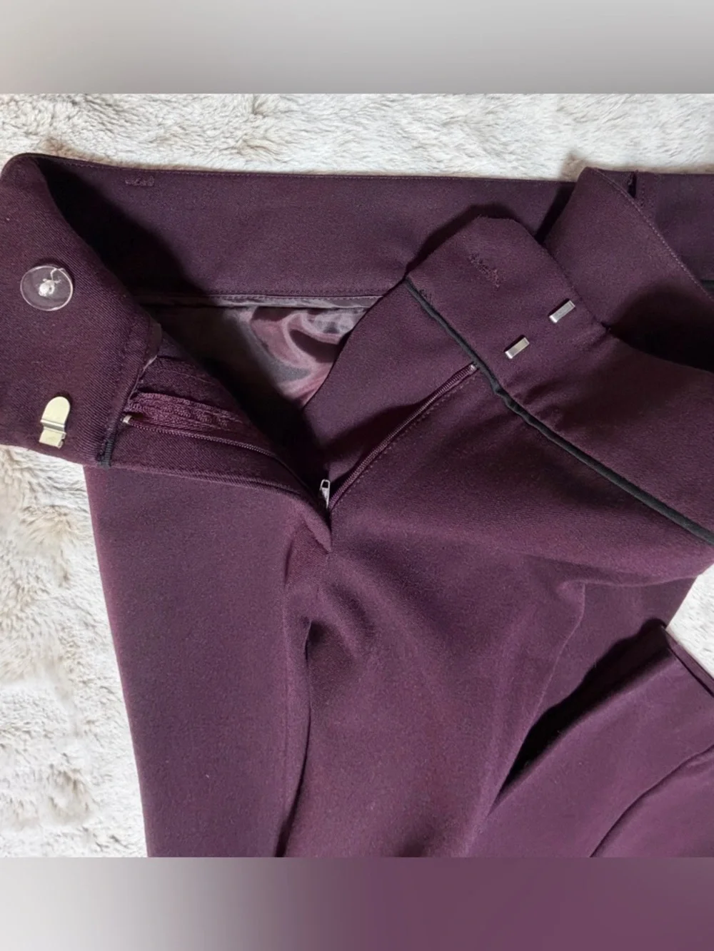 Women’s Maroon New York & Company Dress Pants 20 - Picture 4 of 7